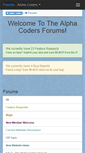 Mobile Screenshot of forum.alphacoders.com